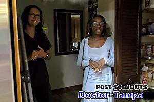 hey student intern why you giggling dr tampa gloves on patient?