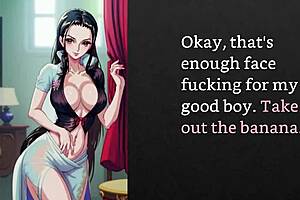 faygrey's nico robin sweetheart delivers joi femdom humiliation tease