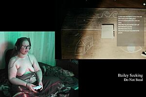 naked bbw brunette with big tits plays alan wake 2 part 19