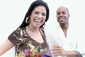 half indian slut's perfect tits oiled for glass dildo ass fuck