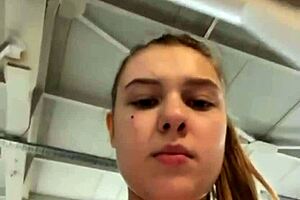 Incredible public outdoor teen fucking with big natural tits