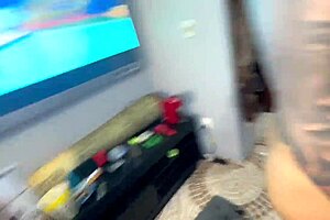 hot brazilian threesome swaps pussies bareback with nerdy latina 🔥