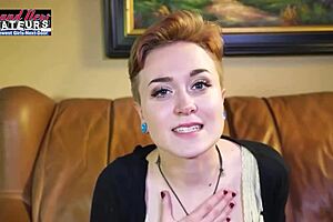 Petite Tattooed Blonde Micah Boldly Deepthroats Monster Cock Cum