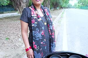 Indian Prostitute Negotiates Roadside Doggystyle Fuck with Client