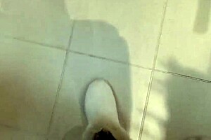 italian beauty flashes ass and hairy pussy in dressing room