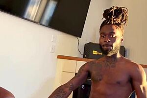 sun-kissed ebony beauty vegancooooch bends over for wet pussy pounding and cum-covered ass worship