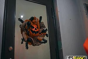 Roxie Sinner's Zombie Swalloween Creampie Deepthroat Interracial Ride