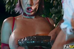 Roxie Sinner's Zombie Swalloween Creampie Deepthroat Interracial Ride