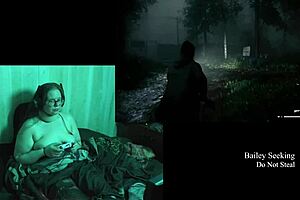 naked bbw brunette with big tits plays alan wake 2 part 19