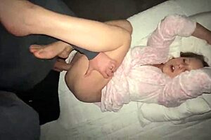 Couple's Intense Late-Night Missionary With Big Natural Tits Bouncing And Wet Orgasms