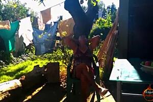 klaudiaambergirl teases with natural tits fingering in outdoor lingerie stockings compilation