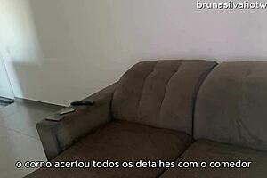 bruna silva hotwife assfucked hard while husband works brazilian cuckold