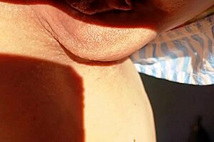 mature wife spreads huge gaping pussy lips closeup for lovers