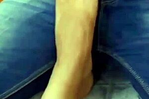 worshipping her feet full fetish video