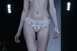 AI Generated Lingerie Beauties Dominate the Fashion Runway!