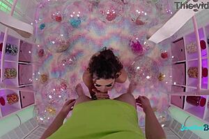 monster cock rips shaved pussy wide in pov deepthroat doggystyle crying swallow finale