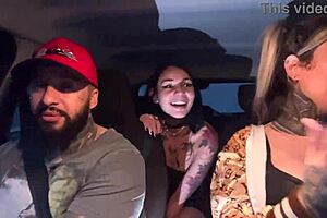 App Driver Gifts Petite Passenger Breast Suck and Fuck