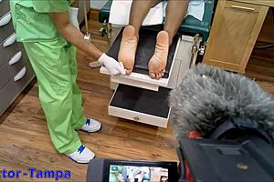 hey student intern why you giggling dr tampa gloves on patient?