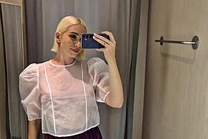 i slip into see-through outfits in mall fitting room