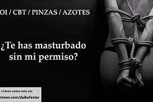 Extreme CBT spanking clamps and brutal JOI domination