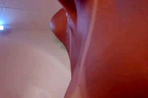 cute petite wife bends over for anal pounding in steamy bath session