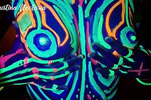 skinny tanned brunette neighbor pov fucked doggystyle under uv lights