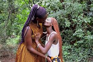 Thick Ebony Lesbians Grind Toys to Explosive Orgasms