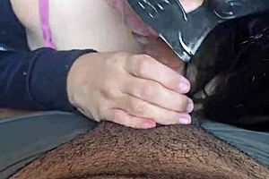 Sailor girl hotwife earns cum in mouth from husband