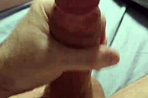 Huge Tattooed Cock Stroked Intensely with Dirty Talk to Massive Cumshot