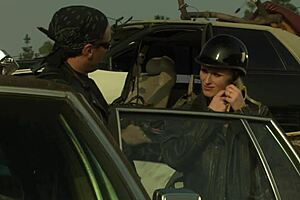 Scrapyard Rust Hides Wild Passionate Blonde Cock Ride