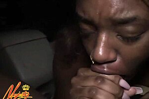 ebony beauty unleashes her first wild outdoor sex tape frenzy!