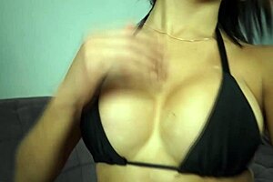 Brazilian shemale Iasym Rios loves rough anal beads ass to mouth bareback toys