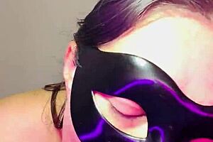 Chubby latina milf masturbates her big ass in sheer teasing video