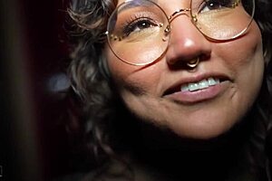 Peachie Garcia Rides Gibby the Clown's Monster BBC in Library Slut Fest