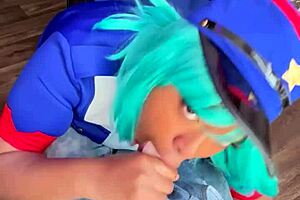 POV Talk Officer Jenny Into Squirting Over Ticket!