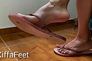 Goddess Kiffa Dangles Havaianas Flip Flops French Nails Anklets