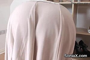Unfaithful British Milf Lady Sonia Flaunts Massive Tits