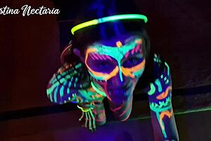 skinny tanned brunette neighbor pov fucked doggystyle under uv lights