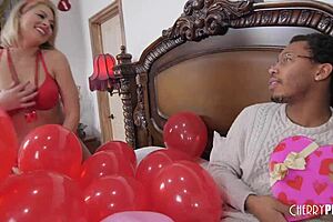 Zoey Monroe bends over for rough BBC pounding on Valentine's Day fun