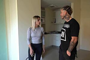 blonde's round ass takes rough pounding creampie finish