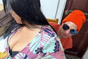 Amateur slut begs for delivery guy's monster cock anal pounding!