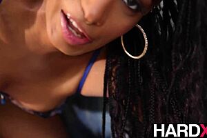 Big booty ebony addis fouche begs for brutal anal pounding hardcore style