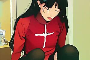 yo this tiny asian teen ai generated is struggling with that dildo looks so real and hot