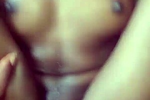 stepsister's dripping big pussy lips bent over for creampie doggystyle