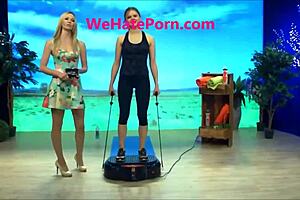 Oops! Jana Hartmann's sexy blonde upskirt on TV 😏📺