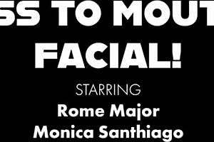 Monica Santhiago's thick busty butt yields to Rome Major's thrust