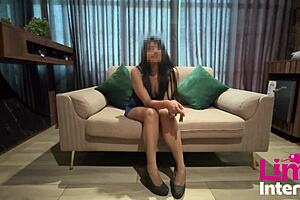 Pretty latina teen pamela milks huge cocks with cumshots on tits and ass