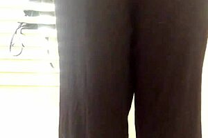 can you hear this cute teen farting in yoga pants?