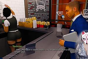 Anna's Big Ass Tits Thrill in Outdoor Upskirt Game Public Skirt Stockings!