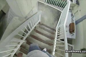 😏 spicy latina teen flashes pussy in mall lot for fun 💦